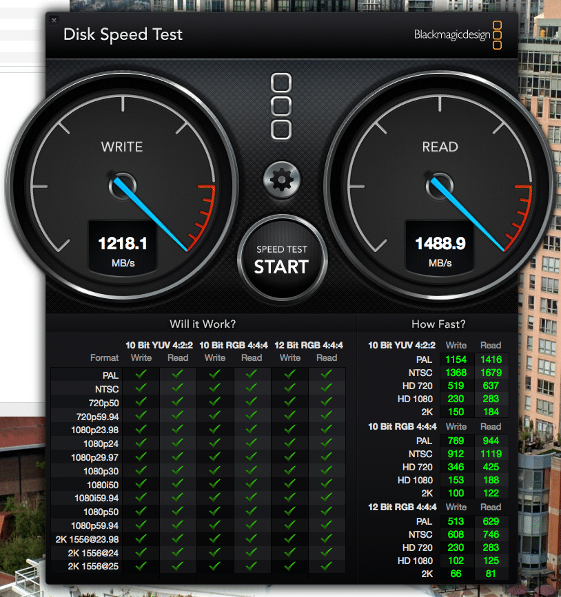 SPEED TEST APPLE SSD0256G